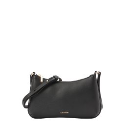 Calvin Klein Geantă de umăr 'Metal Logo' negru