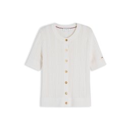 TOMMY HILFIGER Geacă tricotată bej deschis