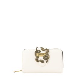 Just Cavalli Portofel 'ICONIC SNAKES' alb