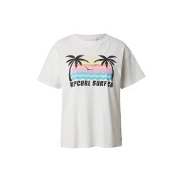 RIP CURL Tricou 'MALIBU' azur / roz deschis / negru / alb