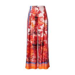 miss goodlife Pantaloni cutați 'Secret Jungle' albastru regal / portocaliu / roz / roșu