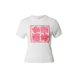 RIP CURL Tricou 'SURF SIDE' roz pitaya / roșu / alb