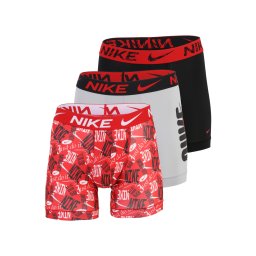 NIKE Underwear Boxeri gri / roșu / negru / alb