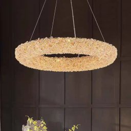 Candelabru din cristal PRAGA Magno, 55 cm, auriu, 33W, 3 tipuri de lumina
