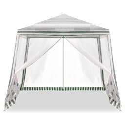 Cort pavilion de gradina 3x3 m cu plasa anti-insecte si structura metalica