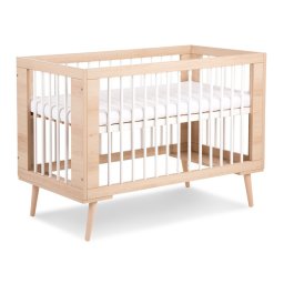 Patut copii din lemn KLUPS SOFIE Alb-Natur