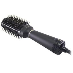 Perie Perie cu aer cald 1200 W, 3 trepte temperatură, 2 viteze, înveliș ceramic, cablu rotativ 360°, Negru