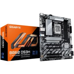 GIGABYTE Mainboard Desktop B860 DS3H (LGA1851, Ultra CPU, 4xDDR5, 1xHDMI, 1xDP, 2.5GLAN, 1xPCIe x16 5.0, 4xPCIe x16 slots, supporting PCIe 4.0 x1, 2xM.2, 4xSATA3) ATX