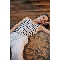 Marisse Women's Blouse L-Ts-4387 Off White