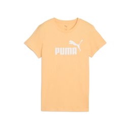 PUMA Tricou funcțional 'Ess No. 1' portocaliu caisă / alb