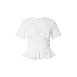 PIECES Tricou 'PCMARIA' alb