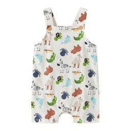 NAME IT Salopetă/Body 'NBMFARI' albastru / maro / verde / alb