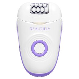 Epilator mulțifunctional 3in1 Beautifly Compact Silk Epil, 60 min, 2 viteze, Piele umeda/uscata, USB-C, Epilare, Ras, Pila caclcaie, Alb/Violet