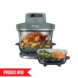 Airfryer CRISPi PRO XL, 7 în 1 AS101EUGY, 2050W, 5.7L/2.3L, recipient sticlă, gri Ninja