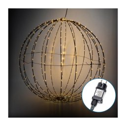 Aigostar LED - Decorațiune de Crăciun pentru exterior, glob LED 30 cm, 3,6W/230V, IP44, alb cald