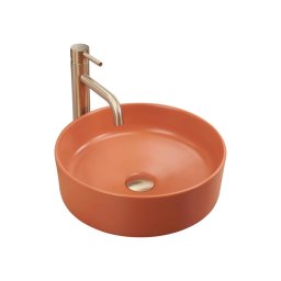 REA-U4566 - Lavoar pentru blat SAMI, Ø 37 cm, ceramică, portocaliu mat