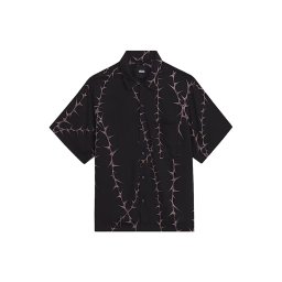 VANS Cămaşă Van Doren Printed Camp VN000T9UBLK black