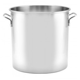 Oala mare din otel inoxidabil cu capac, 20,5 L, 30×30 cm, manere solide