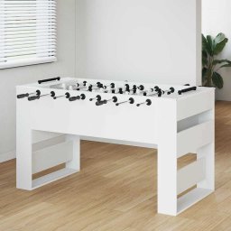 Masa de Foosball Alb 146,5 x 74 x 85 cm Lemn compozit GartenMobel Dekor