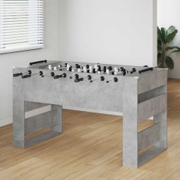 Masa de Foosball Gri Beton 146,5 x 74 x 85 cm Lemn compozit GartenMobel Dekor