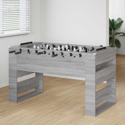 Masa de Foosball Sonoma gri 146,5 x 74 x 85 cm Lemn compozit GartenMobel Dekor