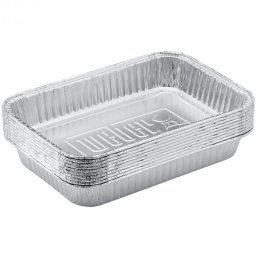 Tavi grasime din aluminiu Weber WB 6415, 10 buc, 3.6 х 15 х 22 cm, Argintiu