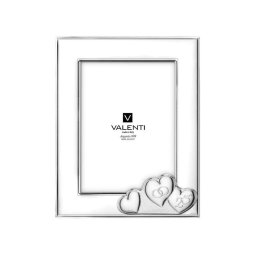 Rama Foto Argint "Inimi" 13×18 cm - cadou aniversare 25 Ani Casatorie