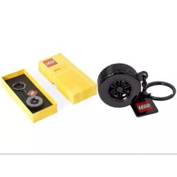 Breloc LEGO F1 cu formă de roată, clips pentru rucsac 113575