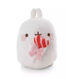 Nici: Molang, iepuraș de pluș cu acadea - 48 cm