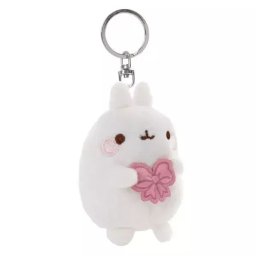 Nici: Molang, iepurașul cu fundiță, pluș breloc – 8 cm