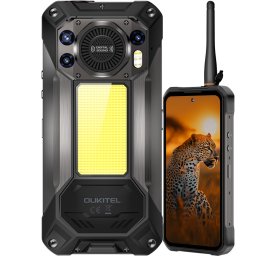 Telefon rugged Oukitel WP61 Plus, 5G, 6.8-inch 120Hz, Dimensity 7025, 12GB RAM, 512GB, NFC, 2W DMR Walkie Talkie, 20000mAh, Android 16