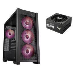 ASUS TUF Gaming GT302 ARGB negru + 850W sursă GT302/ARGB FANS/BLK + TUF-GAMING-850