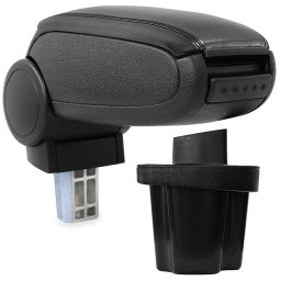 Cotieră pentru Hyundai Accent 3 III (11.2005-11.2010) negru piele ecologica