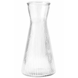 Vaza Decorativa Eleganta Pufo Simple din Sticla pentru Flori si Aranjamente, 24 cm- Design Modern pentru Living si Decor Interior