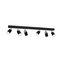 Spot RENO 6xGU10/60W/230V negru/crom
