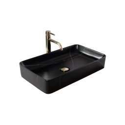 REA-U6510 - Lavoar pentru blat DENIS 35x61,5 cm ceramică/negru mat