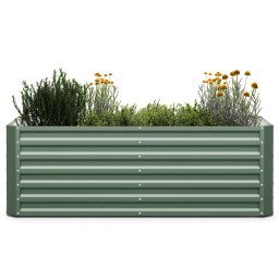Blumfeldt High Grow Straight grădină ridicată 180x60x90cm tablă ondulată din oțel, montaj simplu, rezistentă la rugină și îngheț (GDMB4-Bl-HGS-1860-DM)