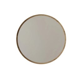 Oglinda decorativa perete 60x60x2.2 cm, rama PAL melamina 100%, stil scandinav, asamblata, nuc/maro inchis - Verificat A · Re-Bloom