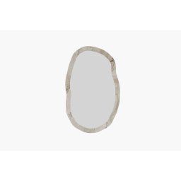 Oglinda perete 52x86x2.2 cm, rama MDF 100%, stil contemporan, efes si marmura/natur - Verificat A · Re-Bloom