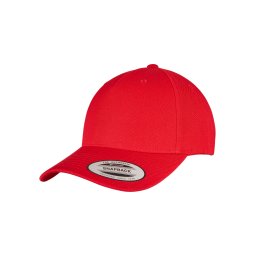 YP CLASSICS 5-PANEL PREMIUM CURBAT VISOR SNAPBACK CAP Red