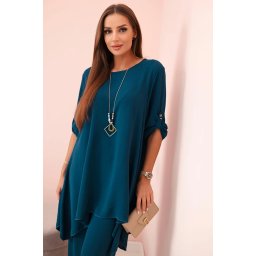 Kesi Włoski Set of blouse + pants with pendant nautical
