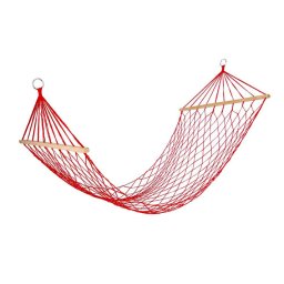 Hamac din franghie Muhler 9041, Single, Pana la 100 kg, Rosu