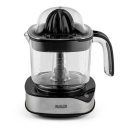 Storcator electric citrice Muhler MJ-4020, 40 W, 1.2 L, Reverse, Indicator luminos, 2 conuri, Negru/Inox.