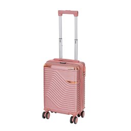 TraveLux Urban – bagaj de mână cu carcasă rigidă și roți detașabile, 40x29x19 cm, roz somon