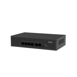 Switch PoE Imou SF106P, 4 porturi PoE, 2 porturi uplink, buget 45W, mod extins 250m, protectie 4kV, SF106P