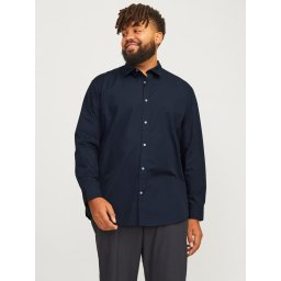 Jack & Jones Plus Camasa barbati big sizes, Joe, Regular fit, Bleumarin inchis (SELECTATI MARIMEA: 7XL)