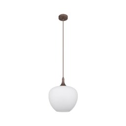 Lustră pe cablu MAXY 1xE27/60W/230V alb/maro Globo 15548H1C