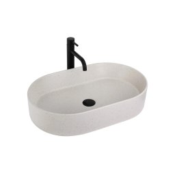 REA-U7341 - Lavoar pentru montaj pe blat NADIA 38,5x61 cm ceramică/crem