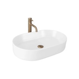REA-U9657 - Lavoar pe blat NADIA 38,5 x 61 cm, ceramică, alb mat