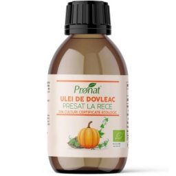 Ulei de Dovleac Presat la Rece din Seminte Neprajite (crude), Bio, 100 ml